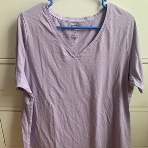 Women’s Sonoma Light Purple Goods for Life Everyday V-Neck Tee. Size 0X